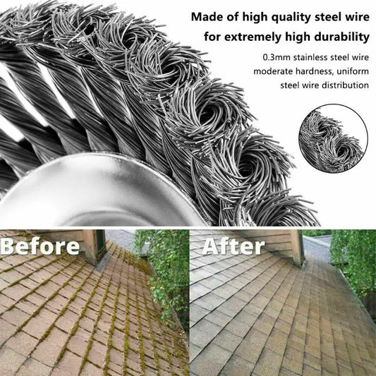 6" Steel Wire Wheel Grass Cutter Blade - Lawn Mower Accessory