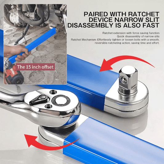 Ratchet extension wrench