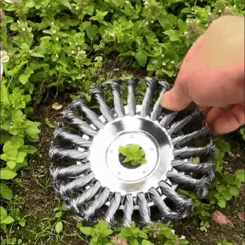 6" Steel Wire Wheel Grass Cutter Blade - Lawn Mower Accessory
